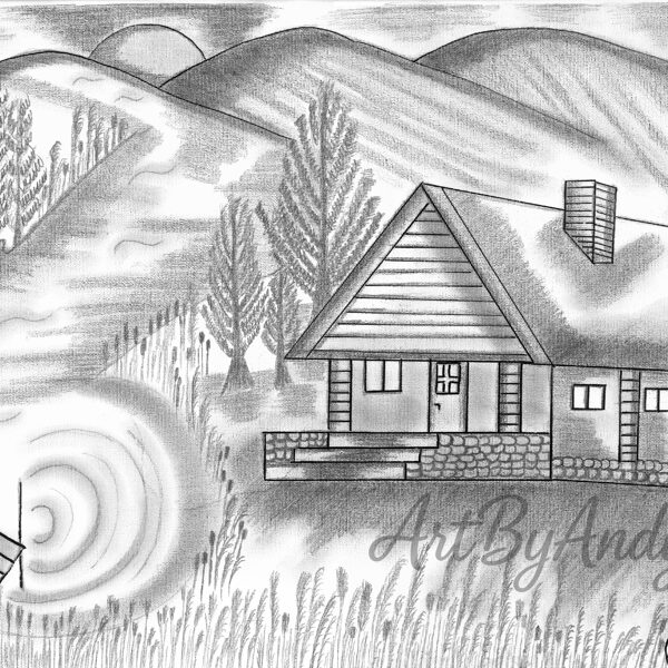 Silence by the Cottage-,,Čas sa zastavil v objatí prírody."