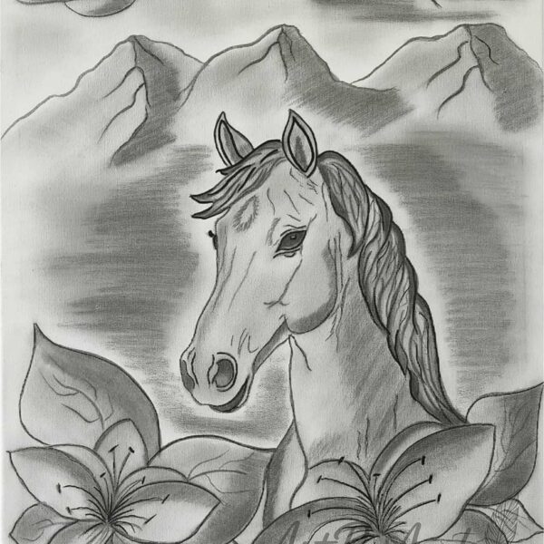 Freedom-"Freedom floats between flowers and mountains."