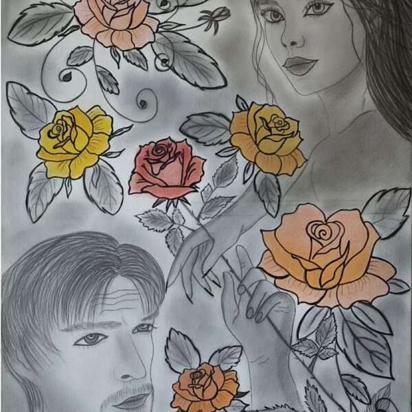 Silent Intimacy-"The painting speaks of a closeness born not of the body, but of presence"