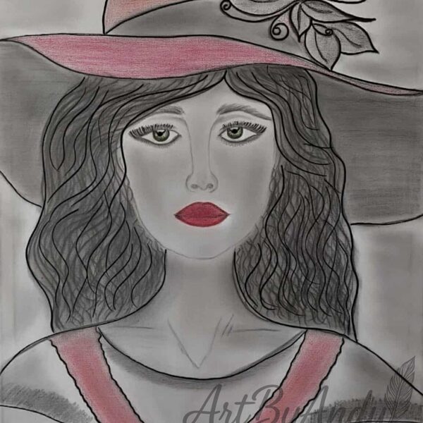Silent Flame —“In her silent gaze, a flame burns, felt without being seen.”