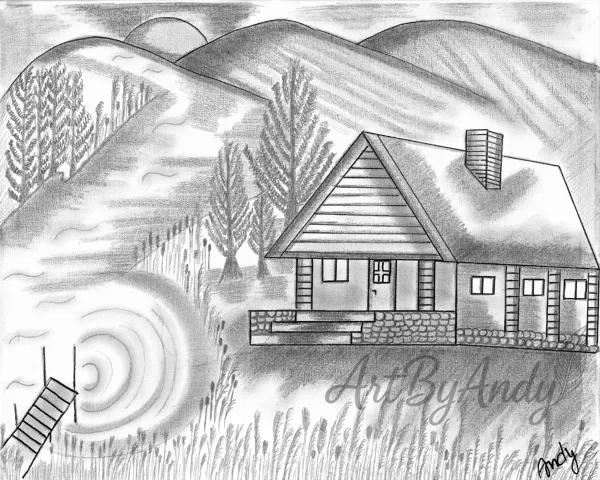 Silence by the Cottage-,,Čas sa zastavil v objatí prírody."