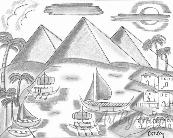 Egypt-Silence of the Pyramids-,,Nekonečnosť histórie a pokoj krajiny."