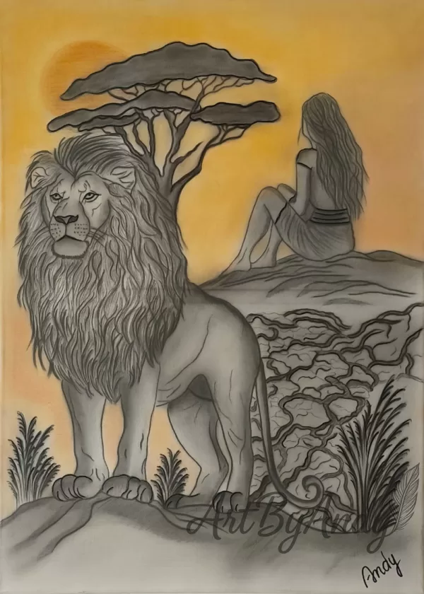 Guardian of Her Soul-,,Symbolizujúc neúprosnú silu ženskosti."