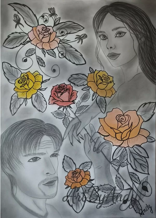 Silent Intimacy-,,Obraz hovorí o blízkosti, ktorá sa nezrodila z tela, ale z prítomnosti."