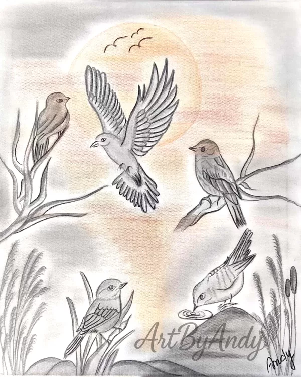 On the Wings of Light-,,Chvíľa, keď sa deň lúči so svetom v tichu a farbách."