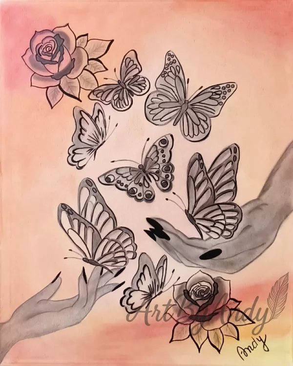I Release and I Receive -"Captures a quiet yet profound moment of transformation."
